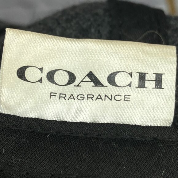 COACH Men's Dark Gray Wool Blend Fragrance Adjustable Dad Hat Logo Baseball Cap - Picture 6 of 7